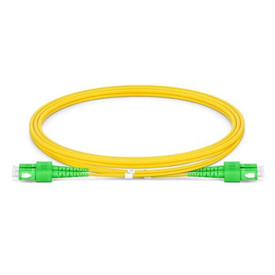 SC APC to SC APC Duplex G.652.D Single Mode PVC 2.0mm Fiber Optic Patch Cord FOPC