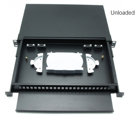 1U 19inch Empty Slide Rail Rack mount patch panel