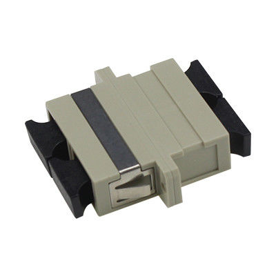 SC MM DX Fiber Optic Adapter with Flange Ceramic Sleeve Low Insertion Loss Wide Operating Temperature Coupler