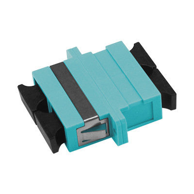 SC OM3 DX Fiber Optic Adapter with Ceramic Sleeve Low Insertion Loss and Wide Operating Temperature