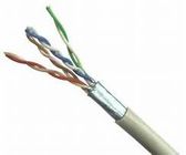 CAT5E FTP Network Cable Shielded 24AWG Solid Copper PVC Jacket for Wired Networks