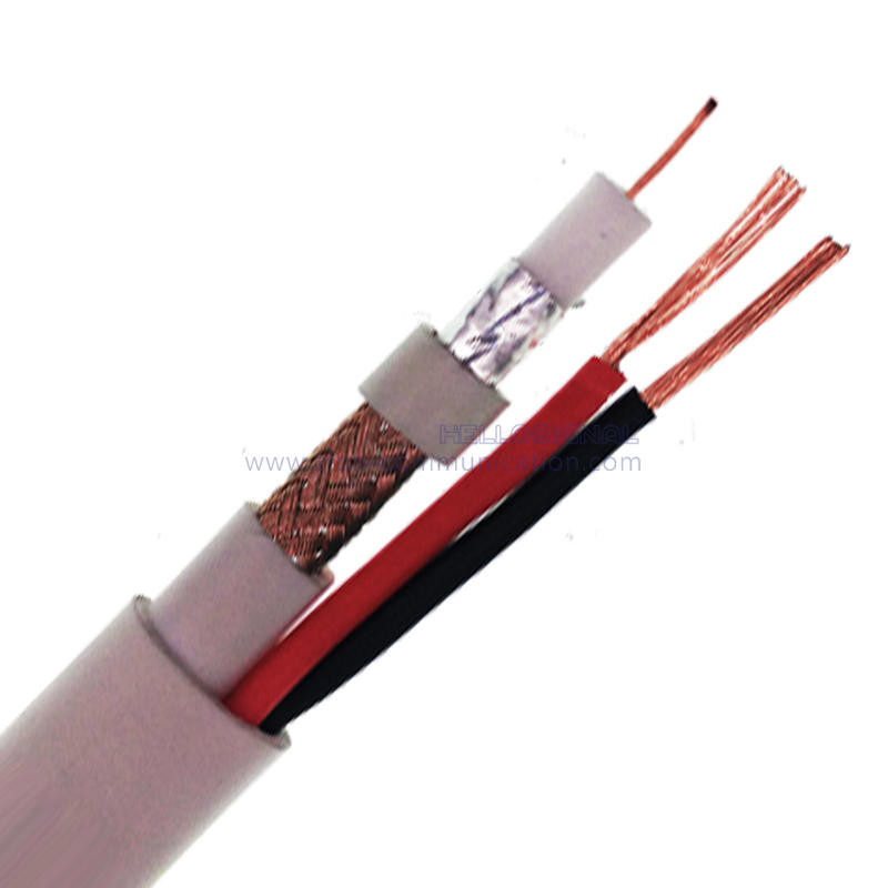 Top Quality RG6/U 2C 18AWG CMP Common Coaxial Cable 300m rg6+2C Power Cable with Competitive Price