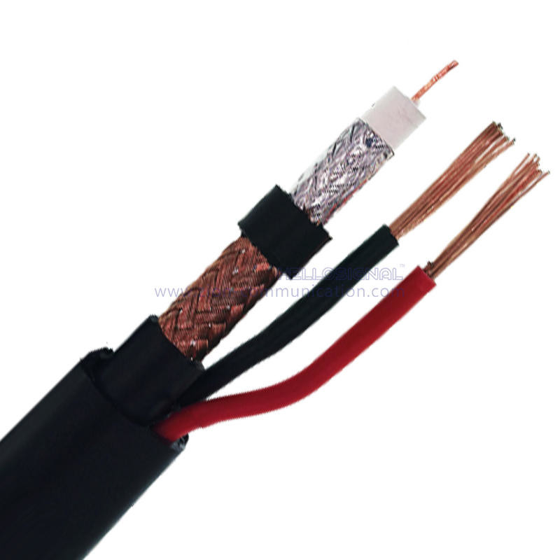 3C-2V+2c x0.50 Common Coaxial Cable With Power 75ohm cctv catv camera security