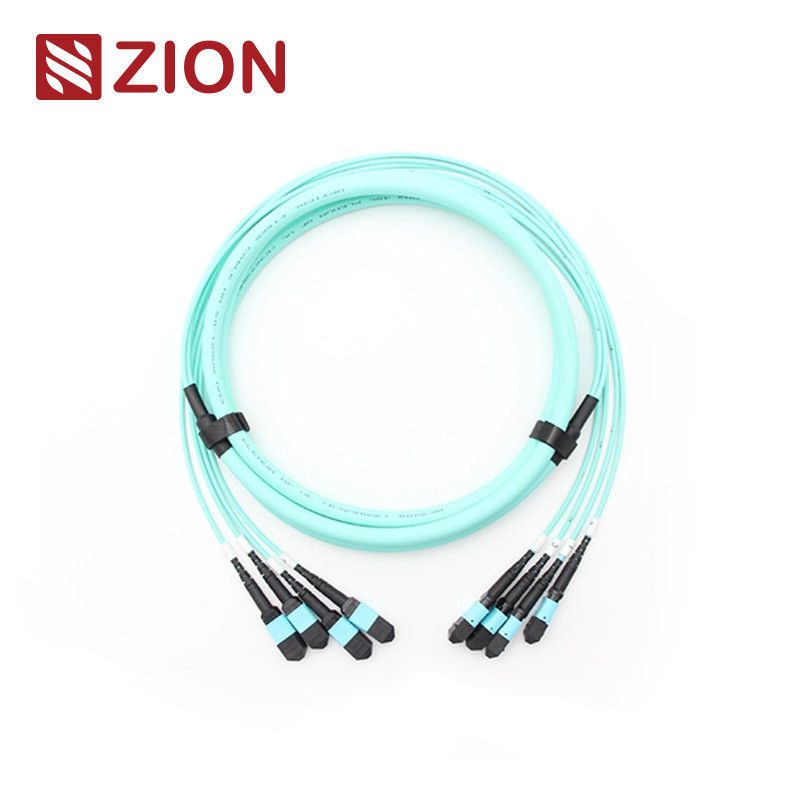 48F (4x12) MPO OM3 High-Density Fiber Optic Trunk Cable for Data Centers