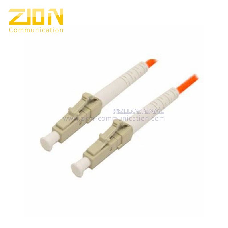 Multimode LC to LC Simplex Fiber Optic Patch Cord with 3.0mm Orange PVC Jacket