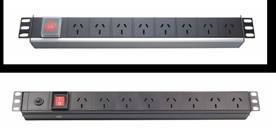 ZION Standard Rack PDU ด้วย 1U Form Factor Aluminium Housing และความจุ 60 กิโลกรัมสําหรับศูนย์ข้อมูล